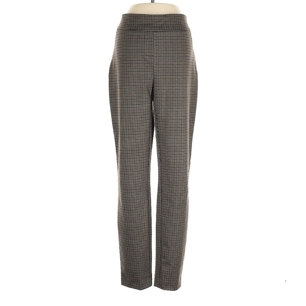 Carolina Belle Black and White Checkered Straight Leg Pants